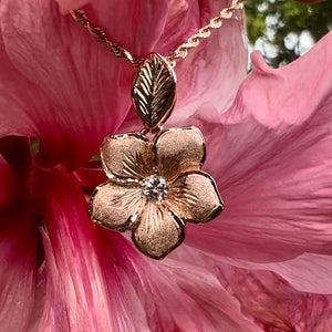 Hawaiian Jewelry Flower Pendant 