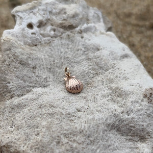 Rose Gold sea shell charm 