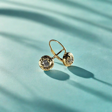 Load image into Gallery viewer, Round Diamond Earrings with Lever Back