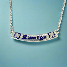 Load image into Gallery viewer, Flowers with Diamonds Hawaiian "Kuuipo" Necklace in 14K White Gold
