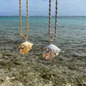 Hawaiian fish charm pendants on a chain 
