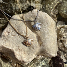 Load image into Gallery viewer, Yellow and white gold fish charm pendants