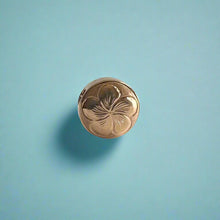 Load image into Gallery viewer, Double Sided Two-Tone Plumeria & Hibiscus Slider Pendant in 14K Gold