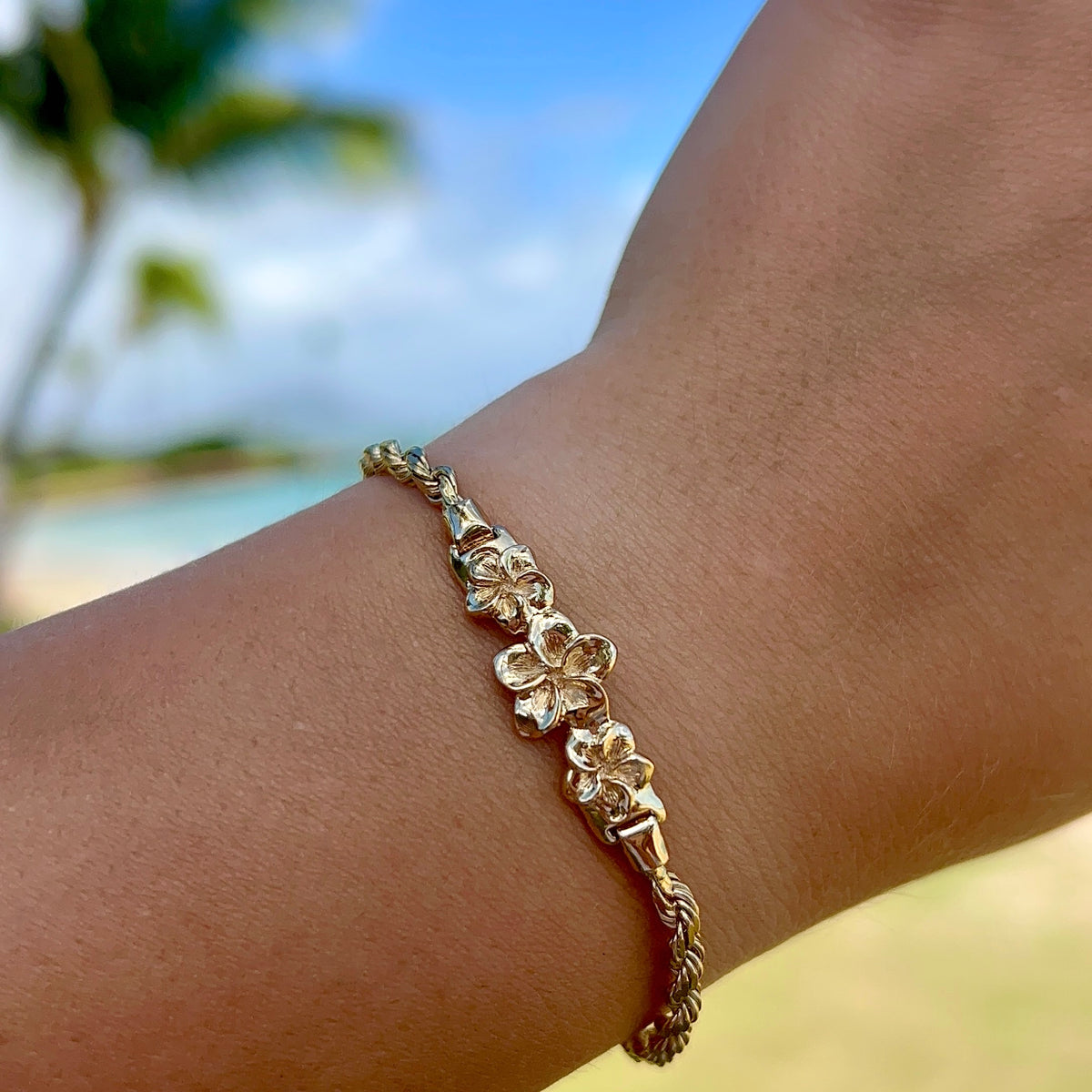 Purple Plumeria Charm (silver Colored Hardware