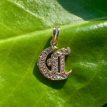 Load image into Gallery viewer, Diamond Initial C Pendant