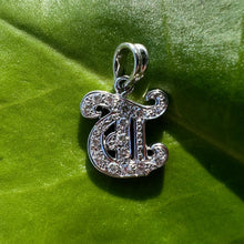 Load image into Gallery viewer, Diamond Initial T Pendant 
