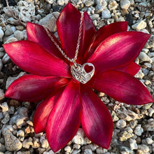 Load image into Gallery viewer, Hawaiian Flat Heart pendant with engraving
