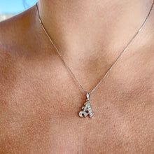 Load image into Gallery viewer, Diamond Initial A Pendant in 14K White Gold