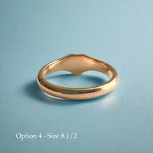 Load image into Gallery viewer, Heart Initial Hawaiian Ring in 14K Gold