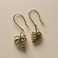 Load image into Gallery viewer, Monstera Earrings Medium and Small