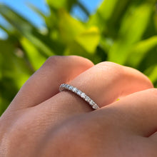 Load image into Gallery viewer, Diamond Ring Guard / Eternity Band 2mm in Platinum in size 7