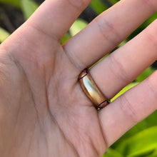 Load image into Gallery viewer, Ali'i 6mm Solitaire Ring with Cubic Zirconia in 14K Yellow Gold in size 8