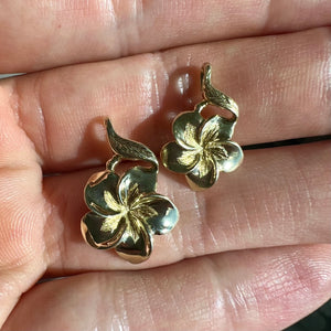 Gold Hawaiian Jewelry flower pendants