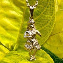 Load image into Gallery viewer, Gold Hawaiian Hula Girl Pendant 
