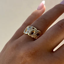 Load image into Gallery viewer, Pukalani Filigree 12mm Ring in 14K Yellow Gold