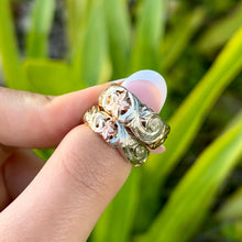 Load image into Gallery viewer, Pukalani Tri-Color 8mm Ring in 14K Gold