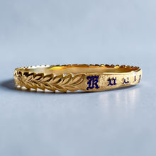 Load image into Gallery viewer, Shiny Maile & Hibiscus 8mm "Kuuipo" Bangle Bracelet in 14K Yellow Gold in size 7 3/4