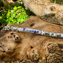 Load image into Gallery viewer, Old English 6mm Hawaiian Link Bracelet in 14K White Gold