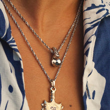 Load image into Gallery viewer, Hawaiian Palaoa Pendant in White Gold
