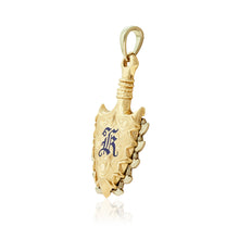 Load image into Gallery viewer, Shark Tooth Weapon Gold Pendant Lei O Mano