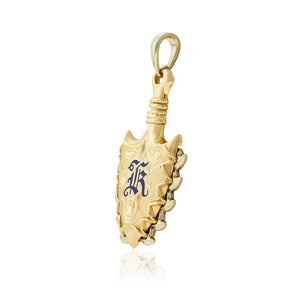 Shark Tooth Weapon Gold Pendant Lei O Mano 
