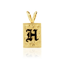 Load image into Gallery viewer, Hawaiian Enamel Initial Pendant in Gold
