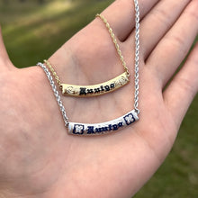 Load image into Gallery viewer, Flowers with Diamonds Hawaiian "Kuuipo" Necklace in 14K White Gold