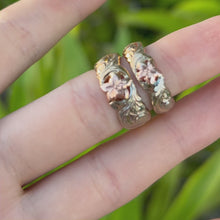 Load and play video in Gallery viewer, Pukalani Tri-Color 8mm Ring in 14K Gold