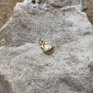 Gold Hawaiian Sea shell charm 