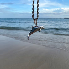 Load image into Gallery viewer, Dolphin Charm in 14K White Gold