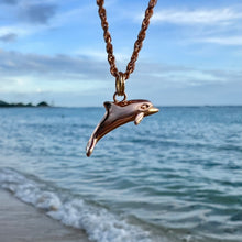 Load image into Gallery viewer, Rose gold dolphin charm 
