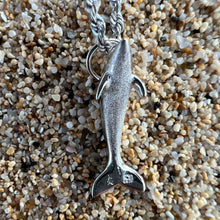 Load image into Gallery viewer, Back detail on Hawaiian dolphin charm 
