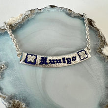 Load image into Gallery viewer, Flowers with Diamonds Hawaiian &quot;Kuuipo&quot; Necklace in 14K White Gold
