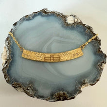 Load image into Gallery viewer, Iolani Palace and Maile 6mm Necklace in 14K Yellow Gold
