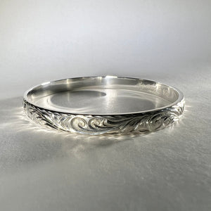 Hawaiian Engraved Sterling silver Bracelet