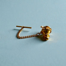 Load image into Gallery viewer, Turtle Tie Tac w/ Chain in 14K Yellow Gold

