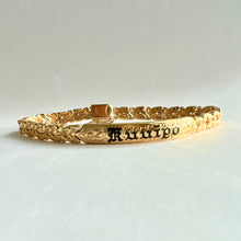 Load image into Gallery viewer, 6mm &quot;Kuuipo&quot; Hawaiian Plumeria Link Bracelet in 14K Yellow Gold
