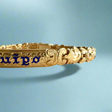 Load image into Gallery viewer, Old English 6mm &quot;Kuuipo&quot; Hawaiian Link Bracelet in 14K Yellow Gold
