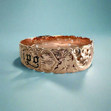 Load image into Gallery viewer, Pukalani 18mm Filigree &quot;Kuuipo&quot; Hawaiian Bangle Bracelet in 14K Pink Gold
