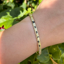 Load image into Gallery viewer, Old English 4mm &quot;Kuuipo&quot; Hawaiian Bangle in 18K Yellow Gold
