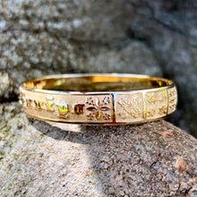 Load image into Gallery viewer, Hawaiian Quilt 12mm Bangle in 14K Yellow Gold
