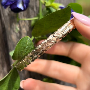 close up of Hawaiian Heirloom Bracelet 