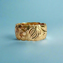 Load image into Gallery viewer, Nihoniho 10mm Ring with Shiny Maile &amp; Double Row Of Diamonds
