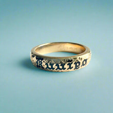 Load image into Gallery viewer, Maile &amp; Hibiscus 4mm &quot;Kuuipo&quot; Ring in 14K Yellow Gold
