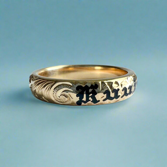 Old English & Plumeria 4mm 