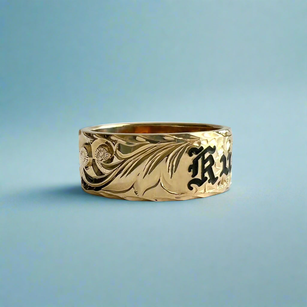 Old English & Hibiscus 8mm 