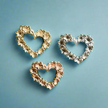 Load image into Gallery viewer, Slanted Hawaiian Heart Earrings
