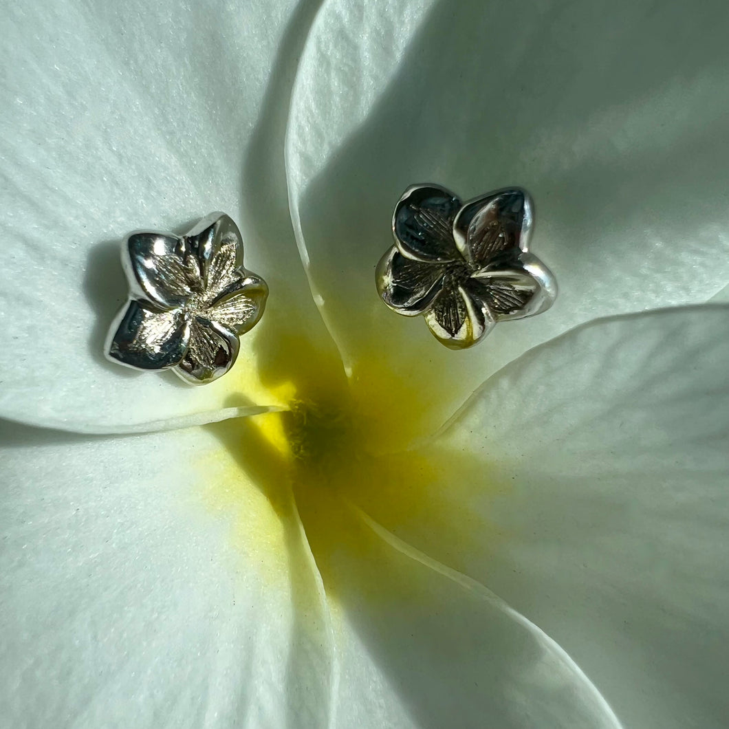 Small Plumeria Earrings 