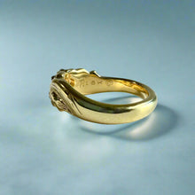 Load image into Gallery viewer, Two-tone Something Romantic Hawaiian Flower Ring in 18K White &amp; Green Gold
