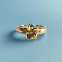 Load image into Gallery viewer, Two-tone Simply Romantic Ring with Diamond in 14K Yellow &amp; Pink Gold
